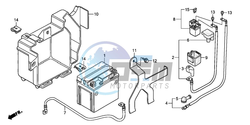 BATTERY (XL125V1/2/3/4/5/6)