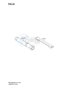 RM-Z250 (E19) drawing OWNER'S TOOL