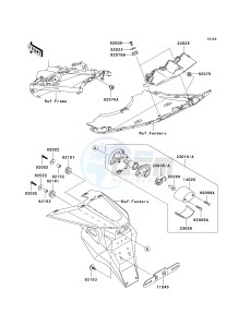 ZR 1000 A [Z1000] (A1-A3) A3 drawing TAILLIGHT-- S- -