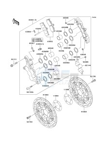 ZX 1200 A [NINJA ZX-12R] (A1) [NINJA ZX-12R] drawing FRONT BRAKE