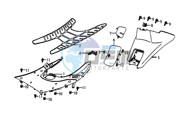 COWLING / FOOTREST / FLOOR MAT