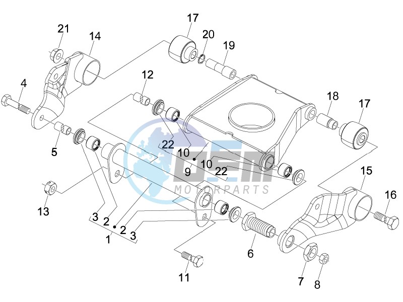 Swinging arm