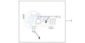 CBR1000RR9 Europe Direct - (ED / TRI) drawing TANK BAG ATT KIT