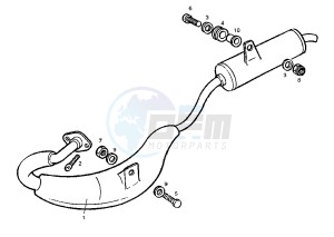 GPR R - 50 cc drawing SILENCER