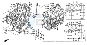 GL1500C F6C drawing CYLINDER BLOCK