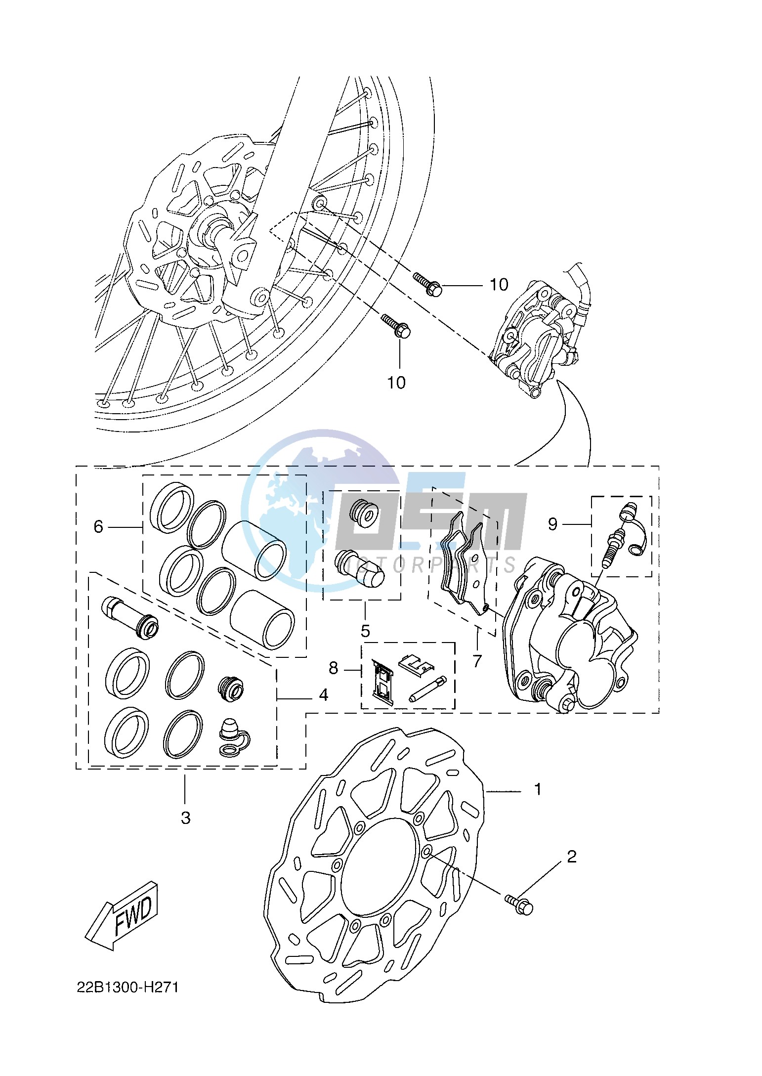 FRONT BRAKE CALIPER