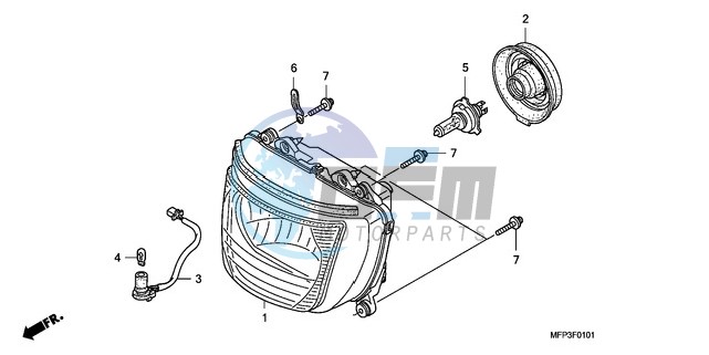 HEADLIGHT (CB1300S/CB1300 SA)