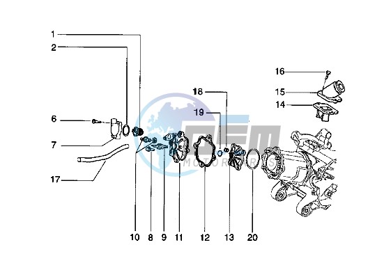 Cylinder head - Induction pipe