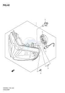 SV650S (E2) drawing HEADLAMP (SV650SL1 E2)