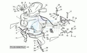 V 35 350 Carabinieri - PA Carabinieri/PA drawing Front body - front fairing