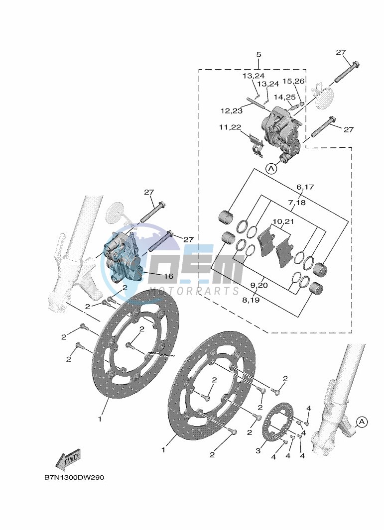 FRONT BRAKE CALIPER