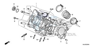 NC750SAE NC750SA ED drawing CYLINDER HEAD