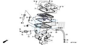 XL700V9 ED drawing AIR CLEANER