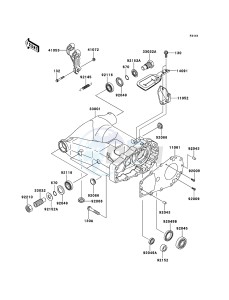 KFX700 KSV700ABF EU drawing Swingarm