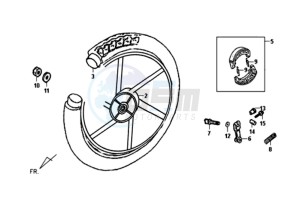 FIDDLE II 50 drawing REAR WHEEL