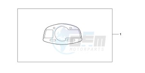 CBR600RA9 BR / ABS MME - (BR / ABS MME) drawing METER PANEL