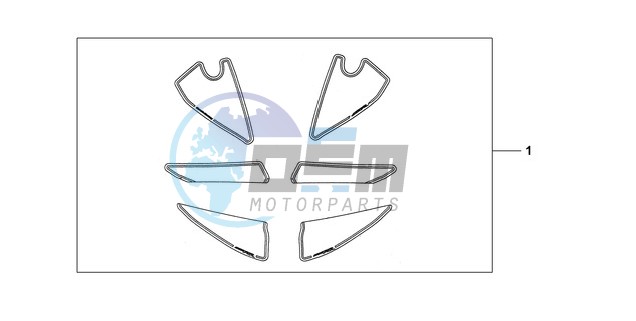 KIT, RACING STICKER