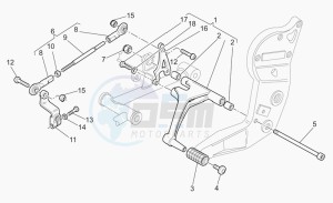 V 11 1100 Cafè-Ballabio Cafè-Ballabio drawing Gear lever