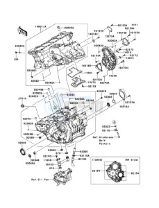 NINJA_ZX-10R ZX1000JEF FR XX (EU ME A(FRICA) drawing Crankcase