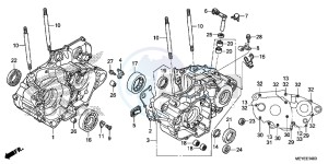 CRF450XE CRF450R Europe Direct - (ED) drawing CRANKCASE