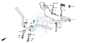 TRX300EX SPORTRAX drawing HANDLE PIPE