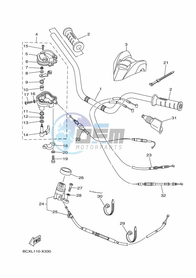 STEERING HANDLE & CABLE