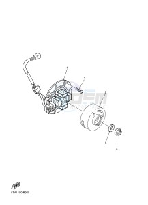 YZ250F (17D9 17DA 17DB 17DC) drawing GENERATOR