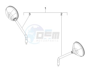 GTV 125 4T Navy (Euro 3) drawing Mirror