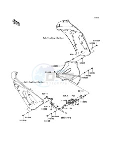 ER-6f ABS EX650B7F GB XX (EU ME A(FRICA) drawing Cowling Lowers