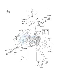 KVF 650 E [BRUTE FORCE 650 4X4 HARDWOODS GREEN HD] (E6F-E9F) E8F drawing SWINGARM