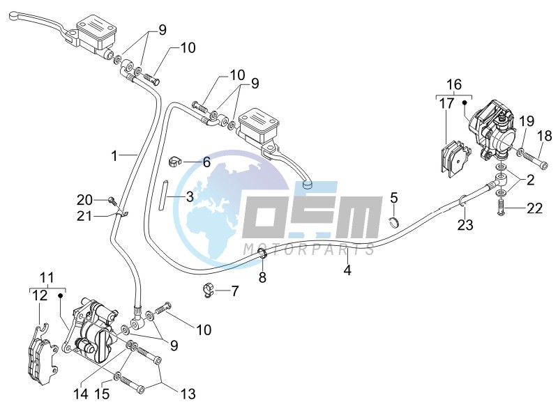 Brakes pipes - Calipers