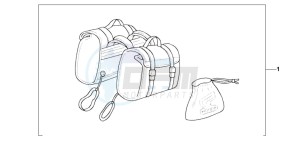 VF750C2 drawing NYLON SADDLEBAG