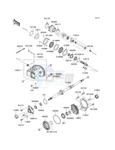 KSV 700 C [KFX700] (C6F) C6F drawing DRIVE SHAFT-REAR