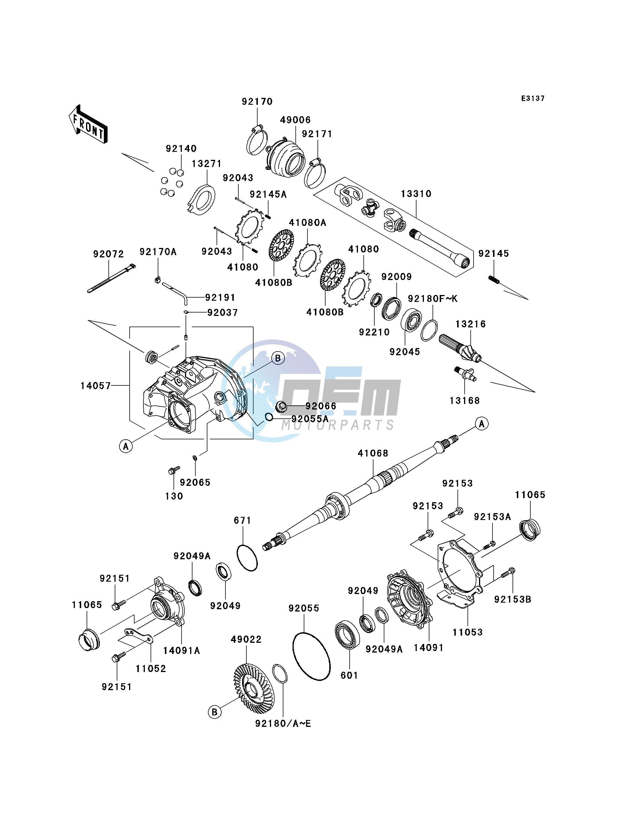 DRIVE SHAFT-REAR