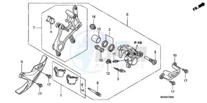 CRF450RA Australia - (U) drawing REAR BRAKE CALIPER