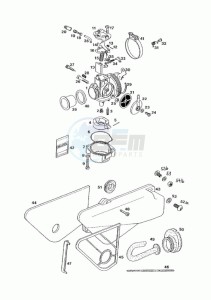 QUADRO_NL_L1 50 L1 drawing Carburator-intake silencer