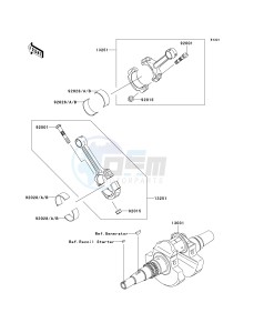 KVF 650 H [BRUTE FORCE 650 4X4I] (H7F-H8F) H7F drawing CRANKSHAFT