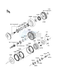 KLX110 KLX110A9F EU drawing Clutch