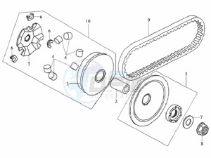 DD50 25KMH drawing CLUTCH / V-SNAAR