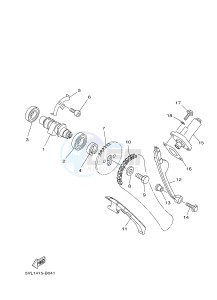 FZ8-S FZ8 FAZER 800 (4P2K 4P2L 4P2M) drawing CAMSHAFT & CHAIN