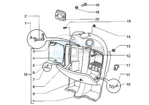 FREE FL 50 drawing Front glove compartment