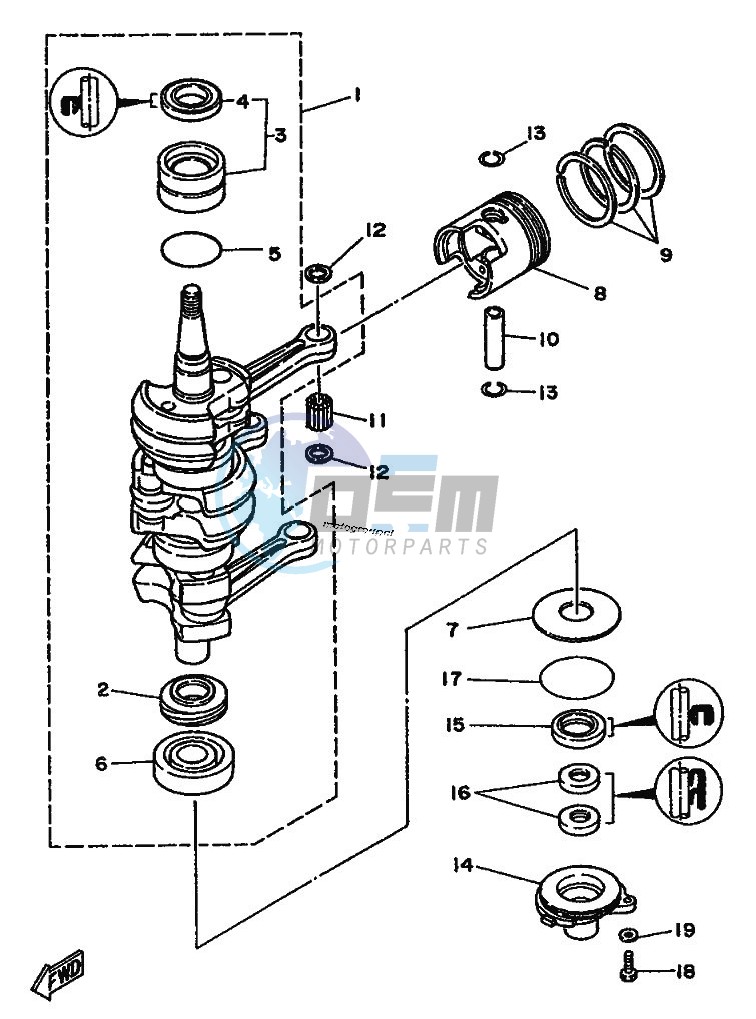 CRANKSHAFT--PISTON