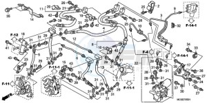 ST1300A9 ED / ABS MME drawing FRONT BRAKE HOSE (ST1300A)