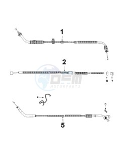 VIVA 3 L 125 4T drawing CABLES