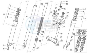 V7 Racer 750 drawing Fron fork II