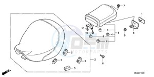 VT750C9 Europe Direct - (ED / MK) drawing SEAT