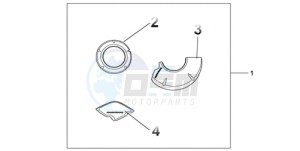 CBR1000RR9 Australia - (U / MK) drawing CARBON CRANKCASE COVER SET