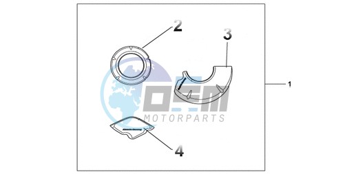 CARBON CRANKCASE COVER SET