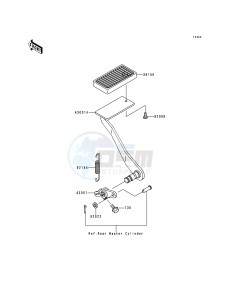 VN 1500 L [VULCAN 1500 NOMAD FI] (L1) [VULCAN 1500 NOMAD FI] drawing BRAKE PEDAL_TORQUE LINK