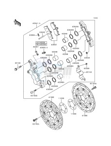 ZR 1100 C [ZRX1100] (C3-C4) drawing FRONT BRAKE